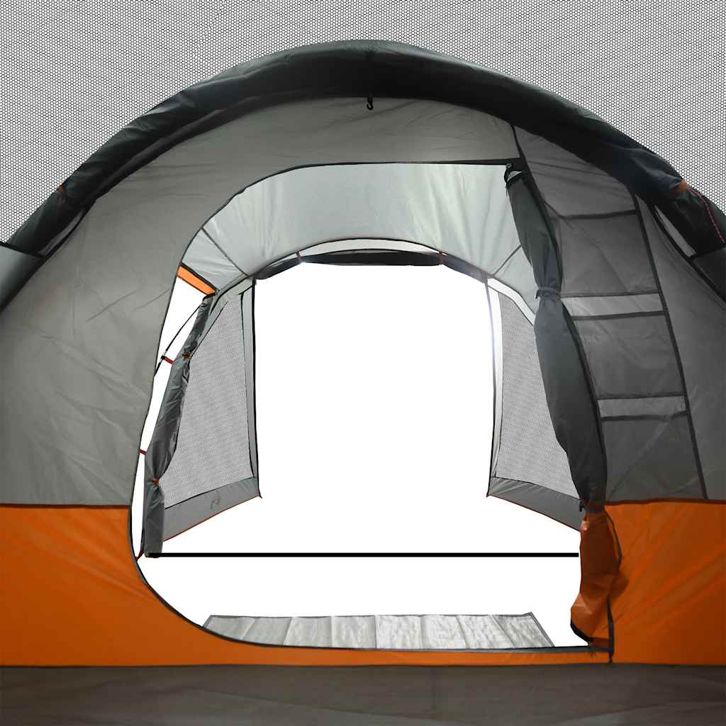 vidaXL Tunnelzelt 4 Personen Grau Wasserdicht