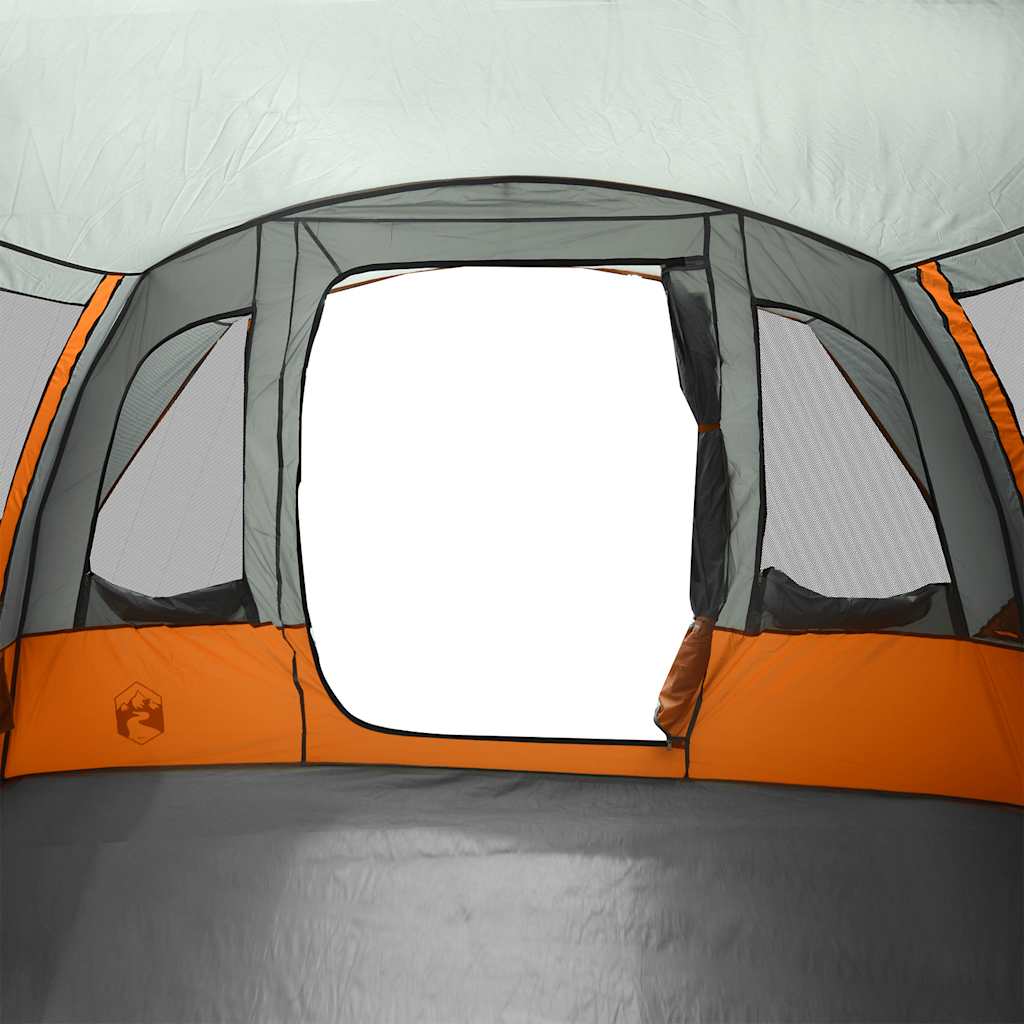 vidaXL Tunnel-Familienzelt 8 Personen Grau Wasserdicht