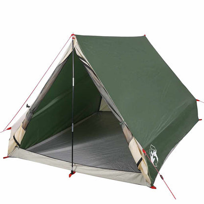 vidaXL Camping-Keilzelt 2 Personen Grün Wasserdicht