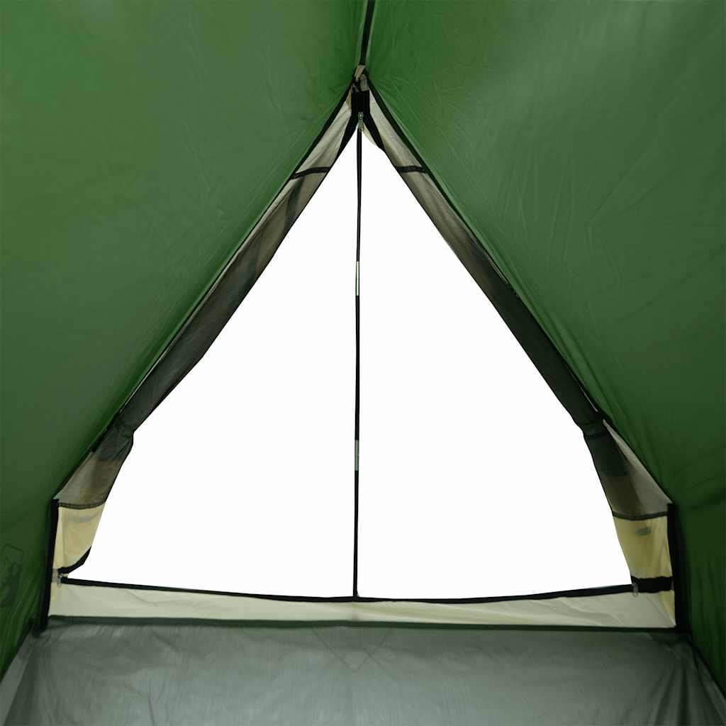 vidaXL Camping-Keilzelt 2 Personen Grün Wasserdicht