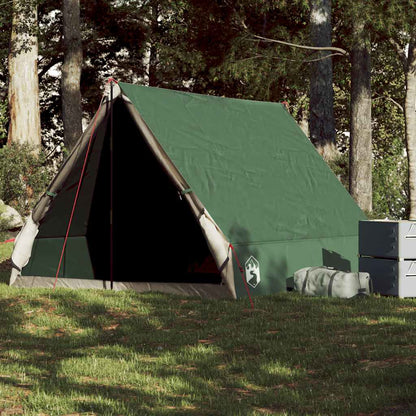 vidaXL Camping-Keilzelt 2 Personen Grün Wasserdicht