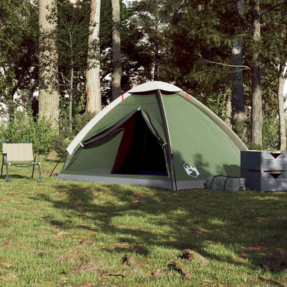 vidaXL Kuppel-Campingzelt 4 Personen Grün Wasserdicht