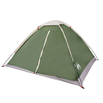 vidaXL Kuppel-Campingzelt 4 Personen Grün Wasserdicht