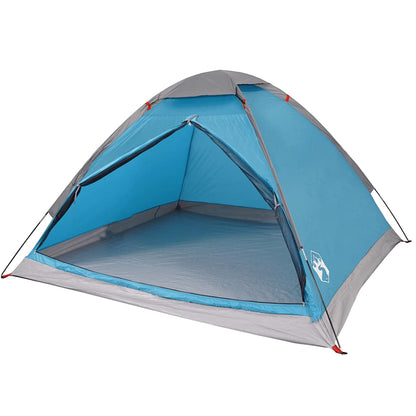 vidaXL Kuppel-Campingzelt 4 Personen Blau Wasserdicht