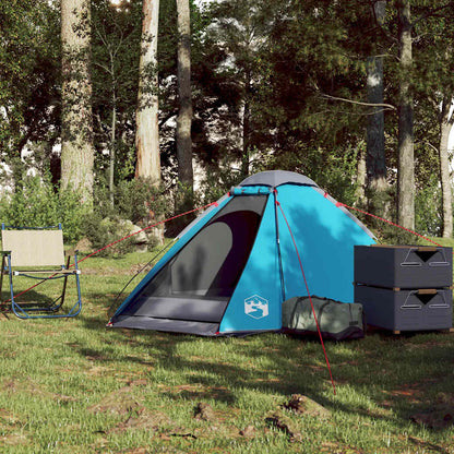 vidaXL Kuppel-Campingzelt 2 Personen Blau Wasserdicht