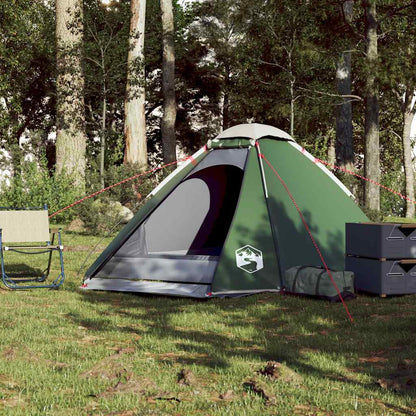 vidaXL Tente de camping dôme 4 personnes vert imperméable