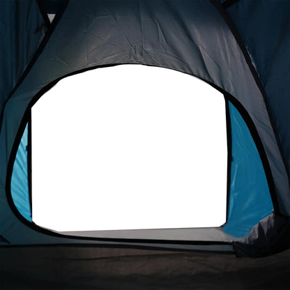 vidaXL Kuppel-Campingzelt 4 Personen Blau Wasserdicht