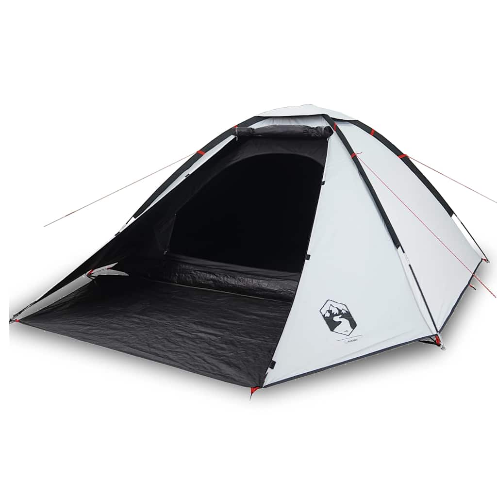 vidaXL Tente dôme de camping 4 personnes Blanc fonçé Étanche