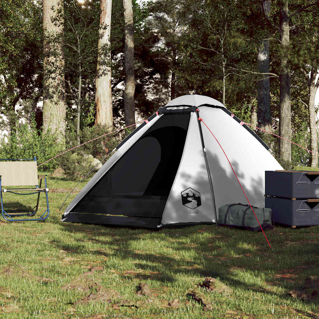 vidaXL Tente dôme de camping 4 personnes Blanc fonçé Étanche