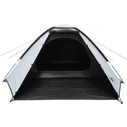 vidaXL Tente dôme de camping 4 personnes Blanc fonçé Étanche