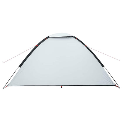 vidaXL Tente dôme de camping 4 personnes Blanc fonçé Étanche