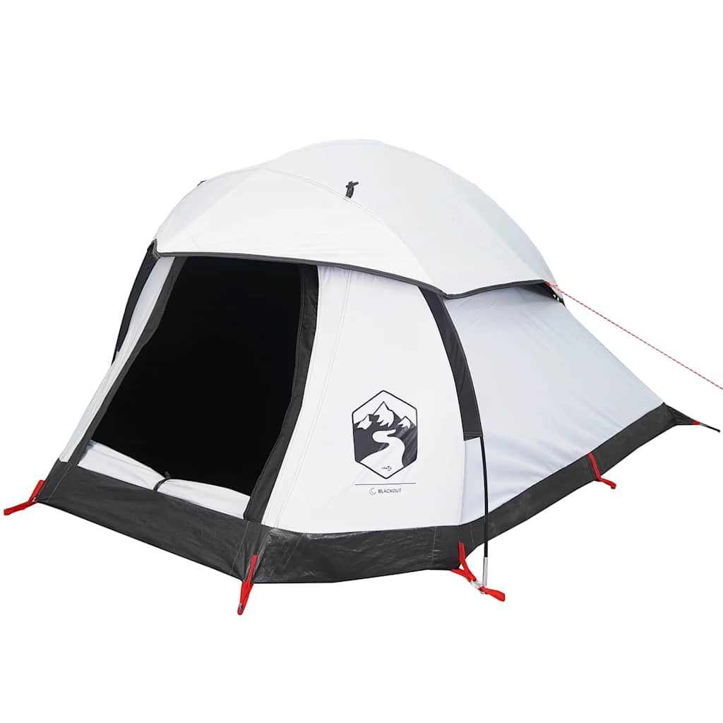 vidaXL Kuppel-Campingzelt 1 Person Weiß Verdunkelt Wasserdicht