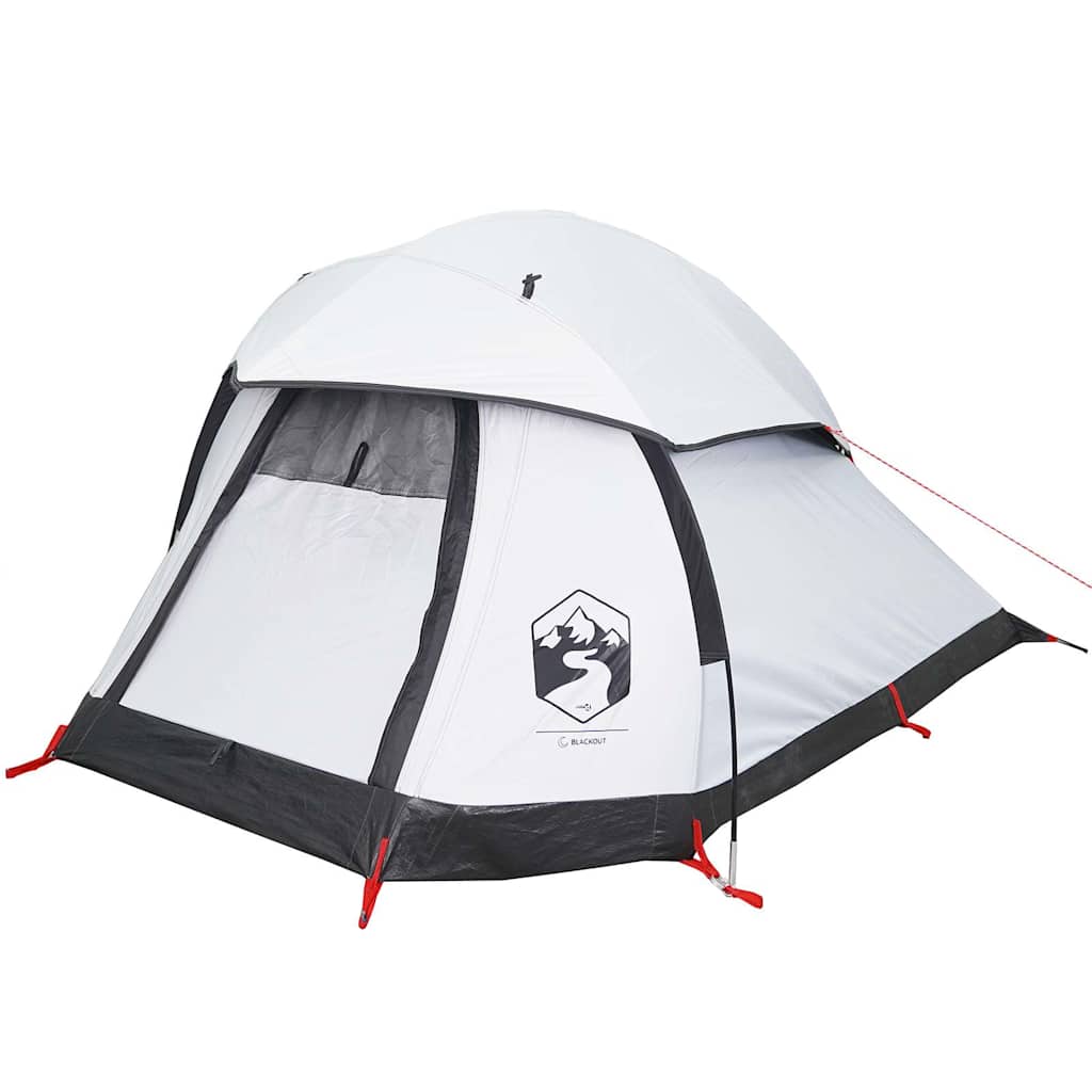 vidaXL Kuppel-Campingzelt 1 Person Weiß Verdunkelt Wasserdicht