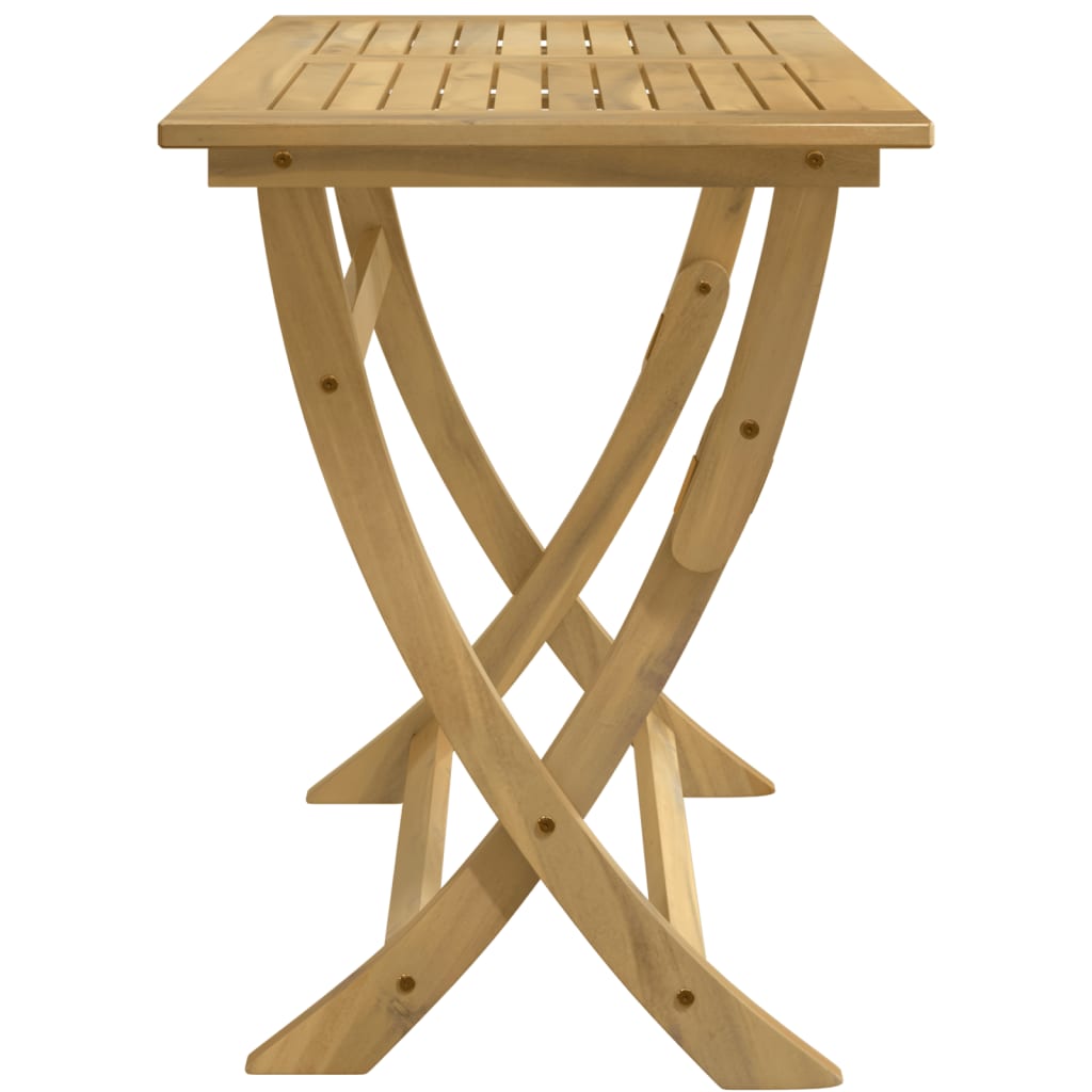 vidaXL Gartentisch Klappbar 110x55x75 cm Massivholz Akazie