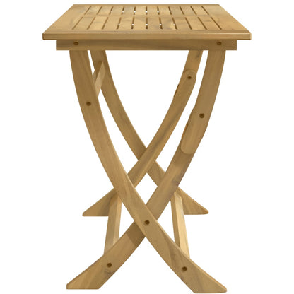 vidaXL Gartentisch Klappbar 110x55x75 cm Massivholz Akazie