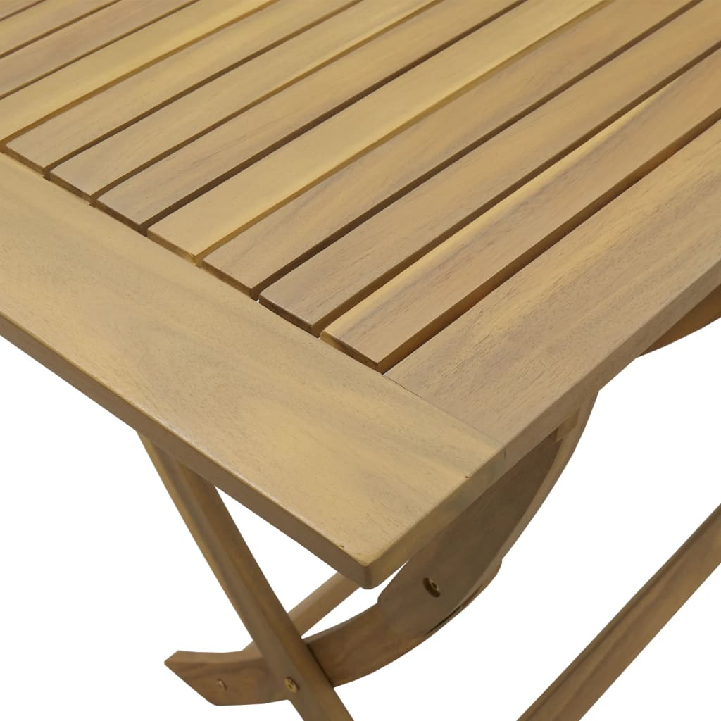 vidaXL Gartentisch Klappbar 110x55x75 cm Massivholz Akazie