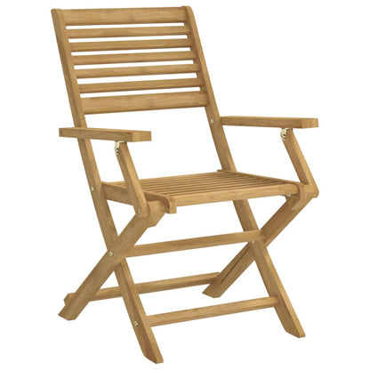 vidaXL Chaises de jardin pliables 4 pcs 54,5x61,5x86,5cm Bois d'acacia massif
