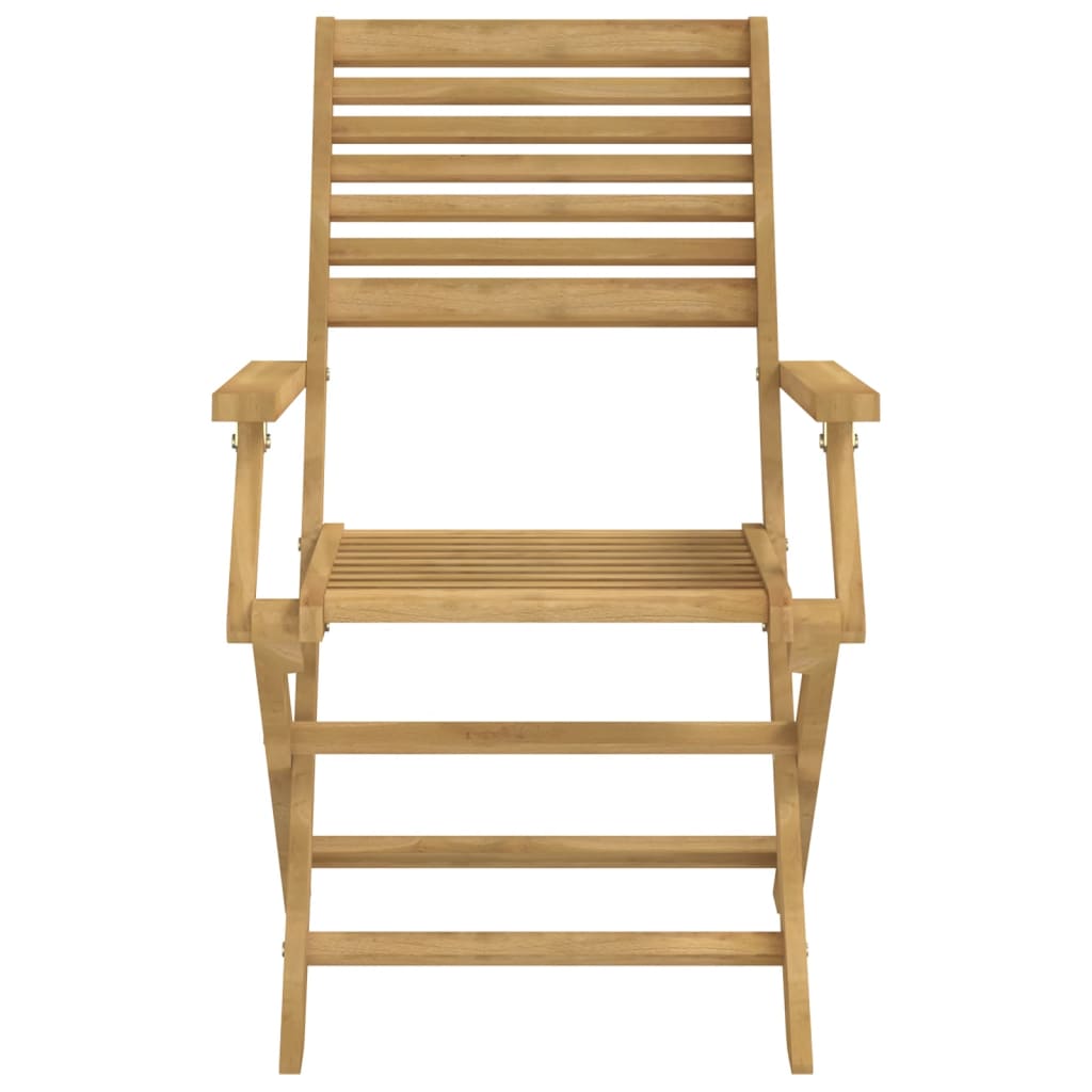vidaXL Chaises de jardin pliables 4 pcs 54,5x61,5x86,5cm Bois d'acacia massif