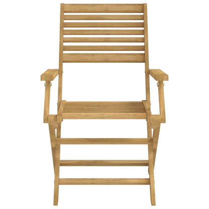 vidaXL Chaises de jardin pliables 4 pcs 54,5x61,5x86,5cm Bois d'acacia massif