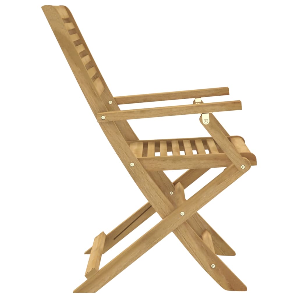 vidaXL Chaises de jardin pliables 4 pcs 54,5x61,5x86,5cm Bois d'acacia massif