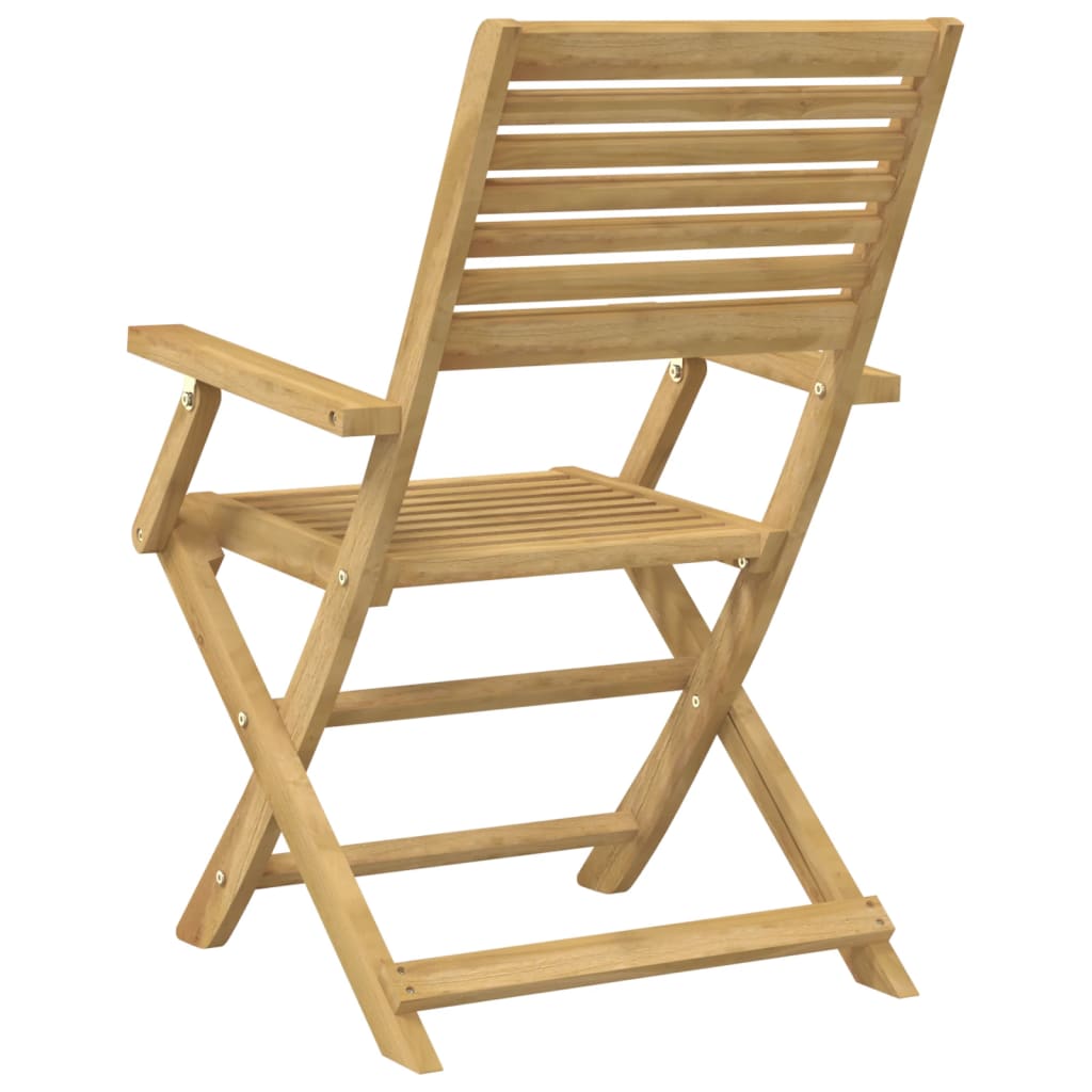 vidaXL Chaises de jardin pliables 4 pcs 54,5x61,5x86,5cm Bois d'acacia massif
