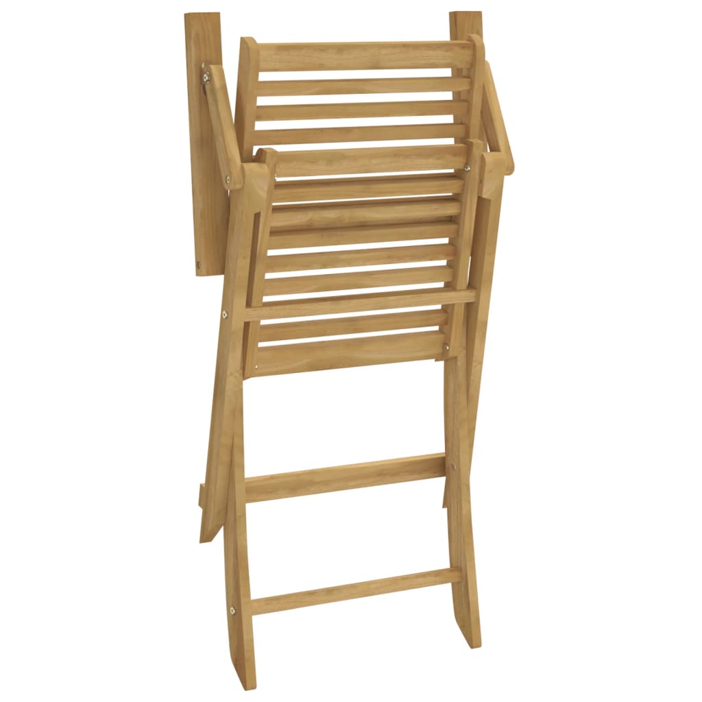vidaXL Chaises de jardin pliables 4 pcs 54,5x61,5x86,5cm Bois d'acacia massif