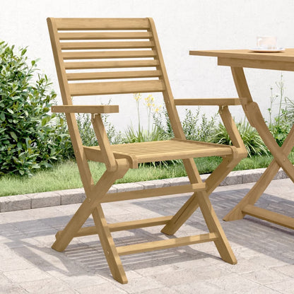 vidaXL Chaises de jardin pliables 4 pcs 54,5x61,5x86,5cm Bois d'acacia massif