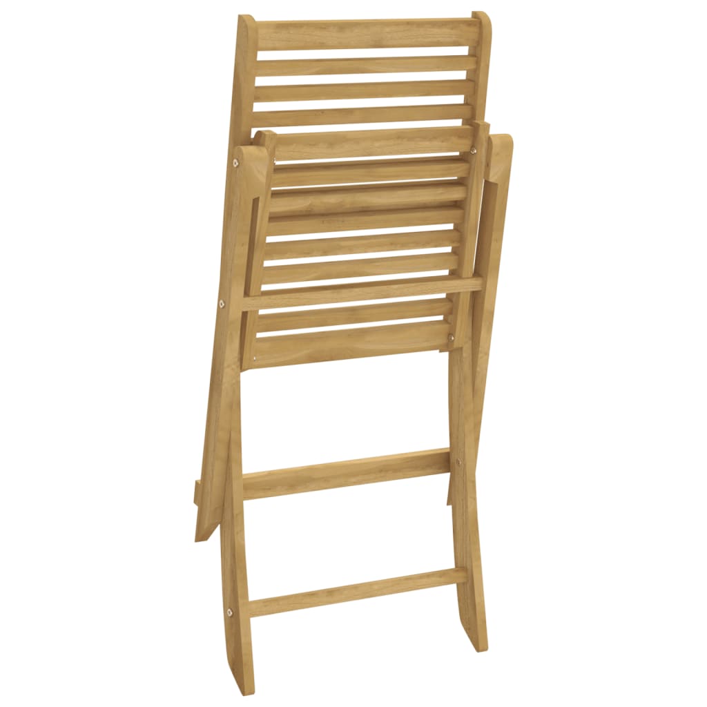 vidaXL Chaises de jardin 2 pcs Pliantes 48,5x61,5x87 cm Bois d'acacia massif