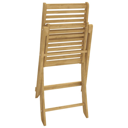 vidaXL Chaises de jardin 2 pcs Pliantes 48,5x61,5x87 cm Bois d'acacia massif