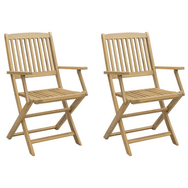 vidaXL Gartenstühle 2 Stk. Klappbar 54x61x88 cm Massivholz Akazie