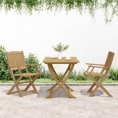 vidaXL Gartenstühle 2 Stk. Klappbar 54x61x88 cm Massivholz Akazie