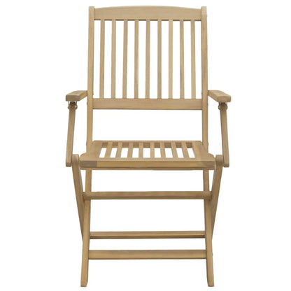 vidaXL Gartenstühle 2 Stk. Klappbar 54x61x88 cm Massivholz Akazie