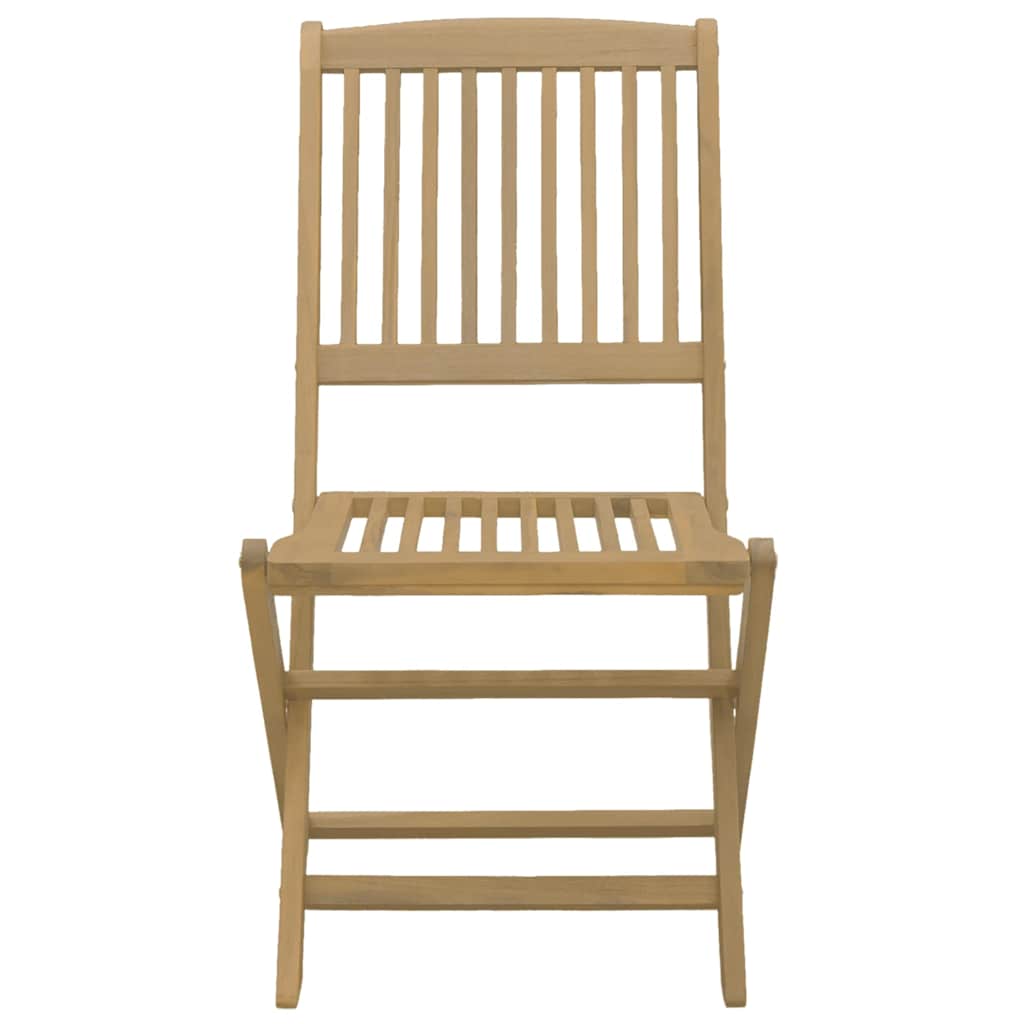vidaXL Gartenstühle 2 Stk. Klappbar 44x50x88 cm Massivholz Akazie