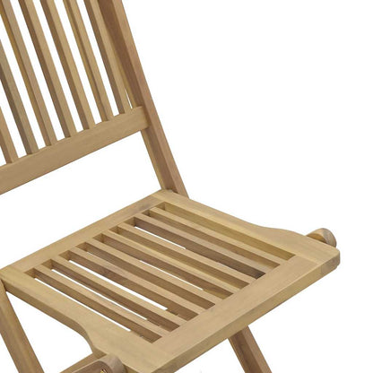 vidaXL Gartenstühle 2 Stk. Klappbar 44x50x88 cm Massivholz Akazie