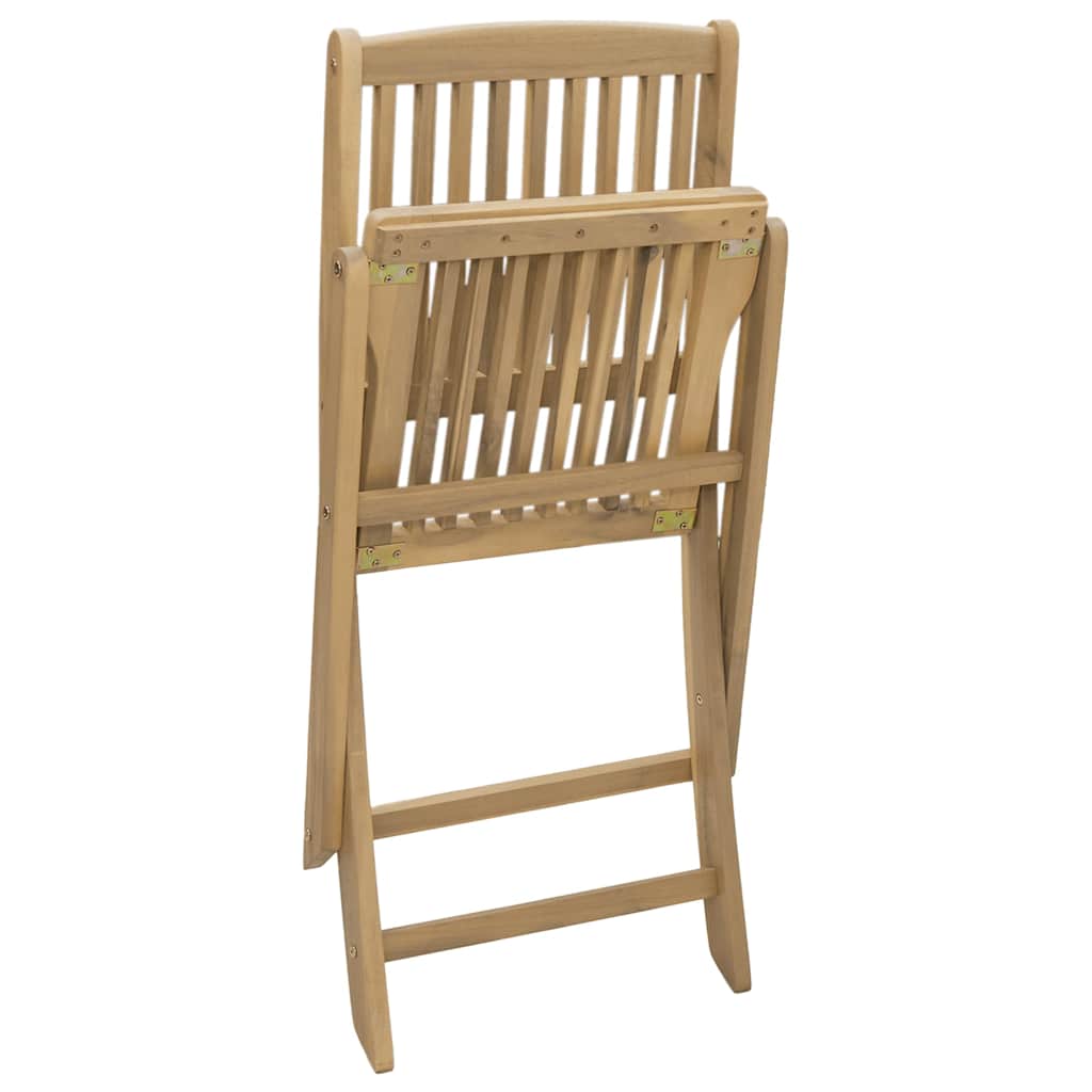 vidaXL Gartenstühle 4 Stk. Klappbar 57x49x90 cm Massivholz Akazie