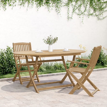 vidaXL Table de jardin pliable 160x85x75 cm Bois d'acacia massif