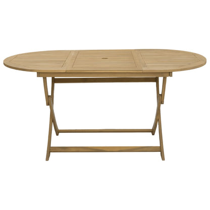 vidaXL Table de jardin pliable 160x85x75 cm Bois d'acacia massif