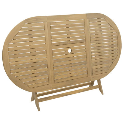 vidaXL Table de jardin pliable 160x85x75 cm Bois d'acacia massif