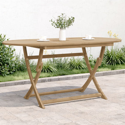 vidaXL Table de jardin pliable 160x85x75 cm Bois d'acacia massif