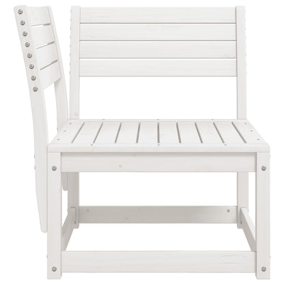 vidaXL Canapé d'angle de jardin blanc 73x73x78 cm Bois de pin massif