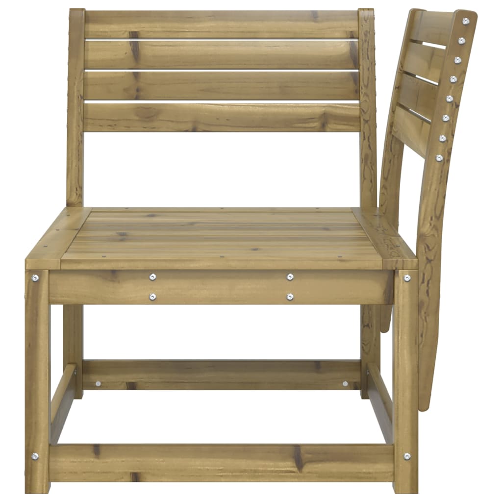 vidaXL Canapé d'angle de jardin 73x73x78 cm Bois de pin imprégné