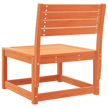 vidaXL Canapé de jardin marron cire en bois de pin massif