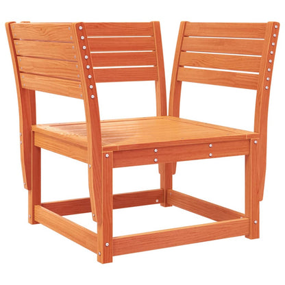 vidaXL Chaise de jardin marron miel, pin massif