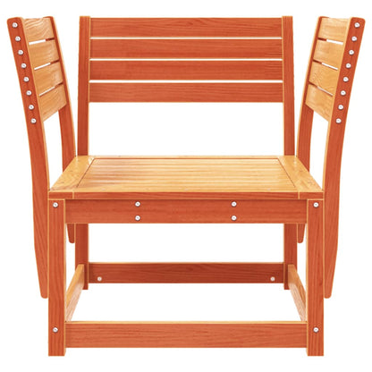 vidaXL Chaise de jardin marron miel, pin massif