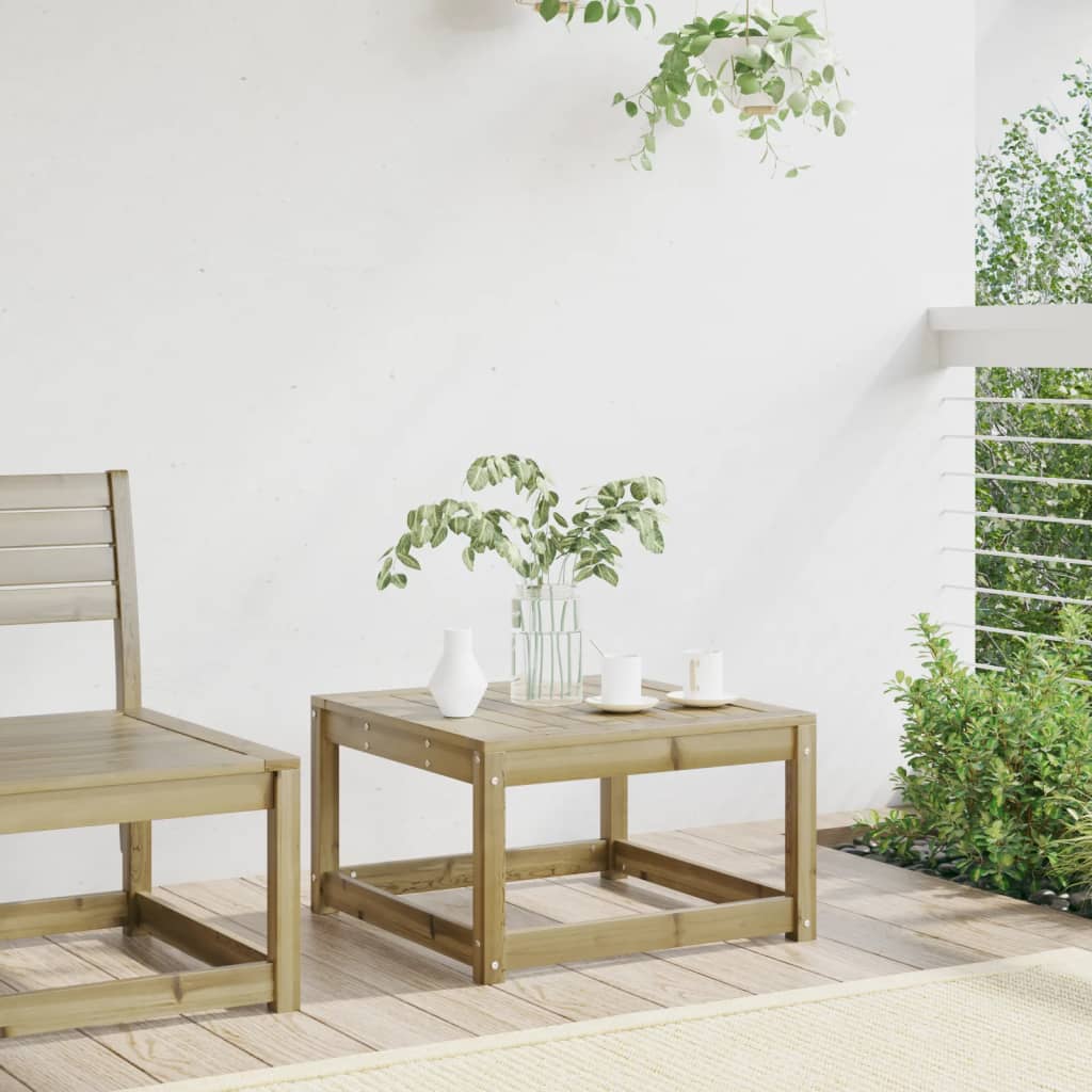 vidaXL Tabouret de jardin en pin imprégné