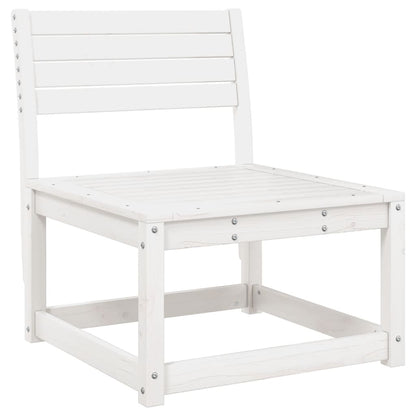 vidaXL Canapé de jardin avec coussins Blanc Pin massif
