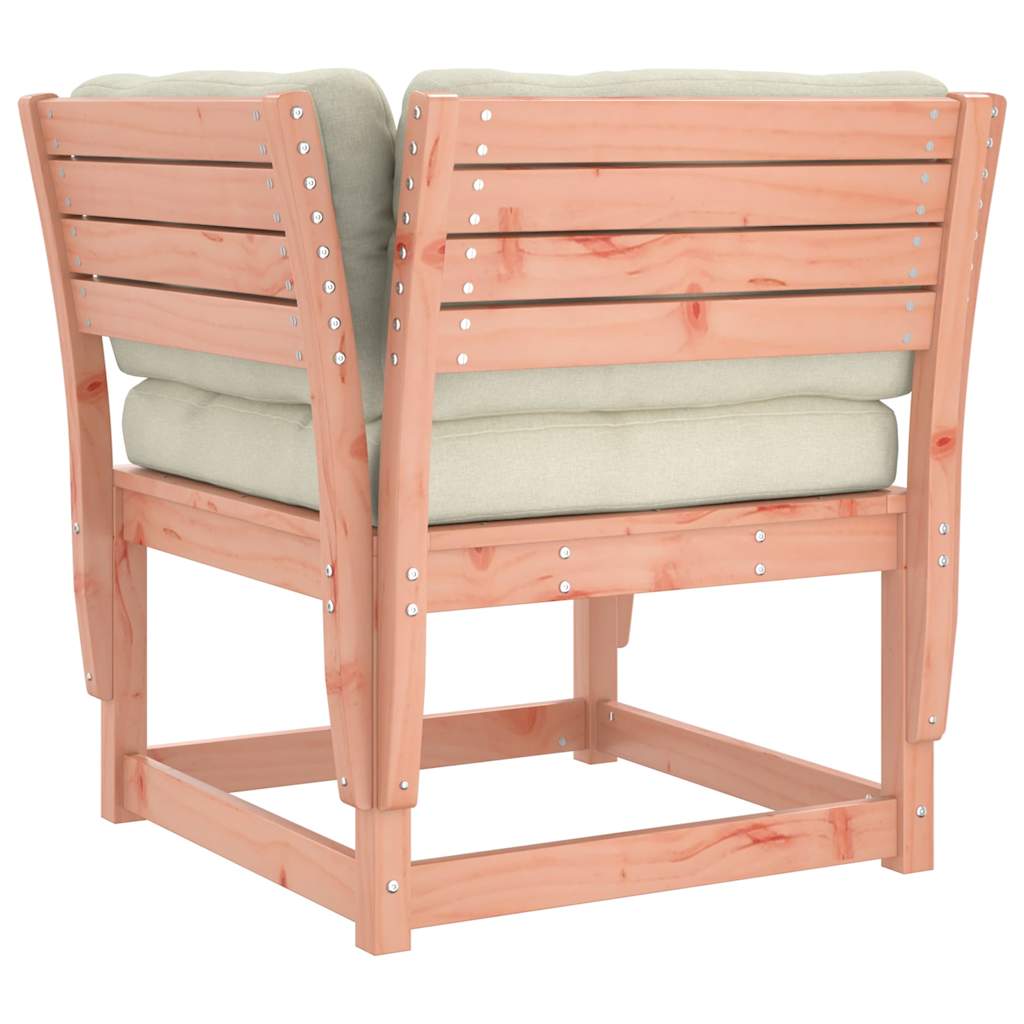vidaXL Canapé de jardin avec accoudoirs et coussins en bois de douglas massif