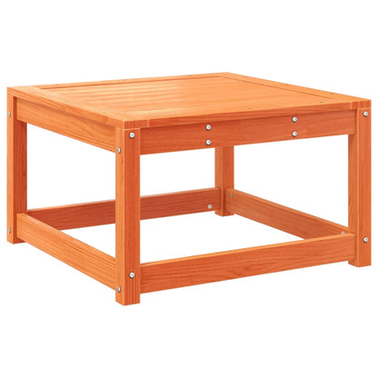vidaXL Gartenhocker mit Kissen Wachsbraun Massivholz Kiefer