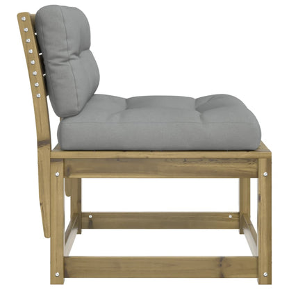 vidaXL Gartensofas mit Kissen 2 Stk. Kiefernholz Imprägniert