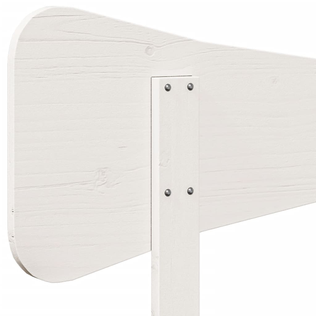 vidaXL Kopfteil Weiß 180 cm Massivholz Kiefer